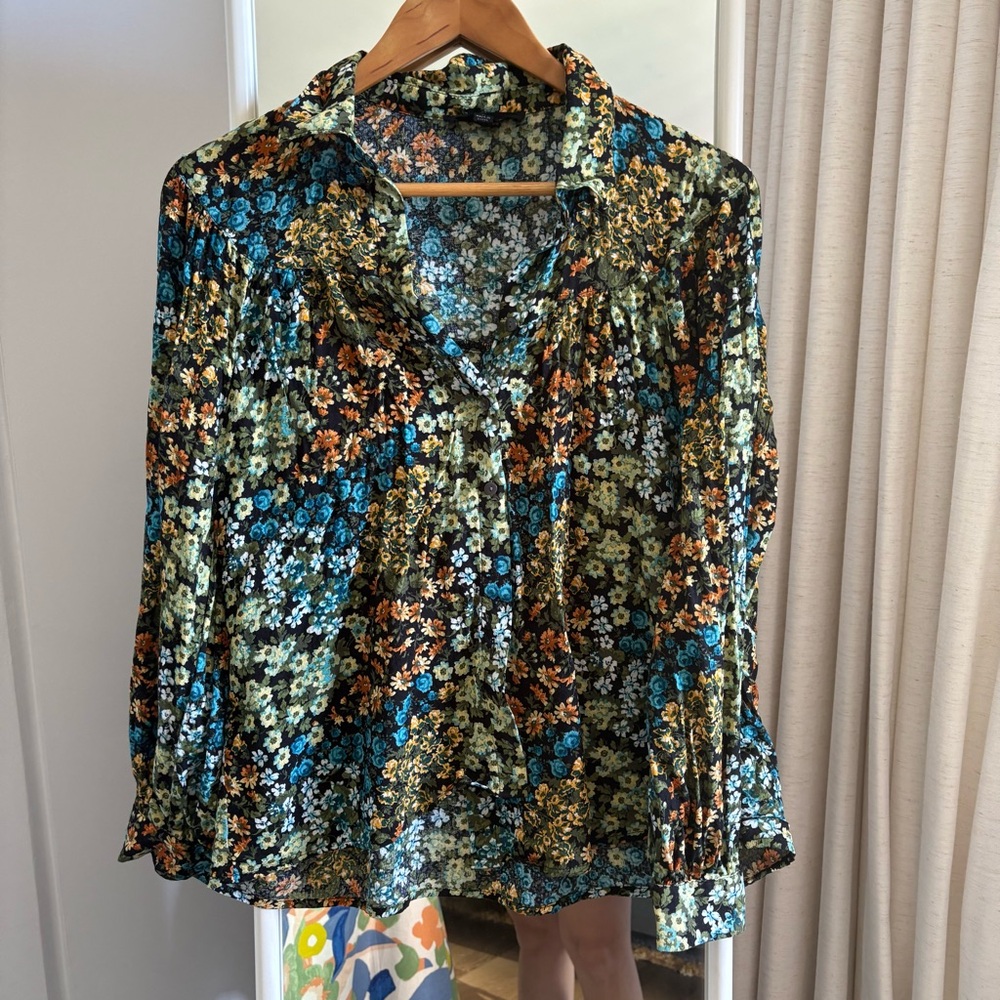 Jane and Delancey Multicolor Floral Blouse